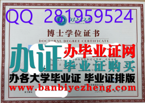 北京工业大学博士学位证高清样本