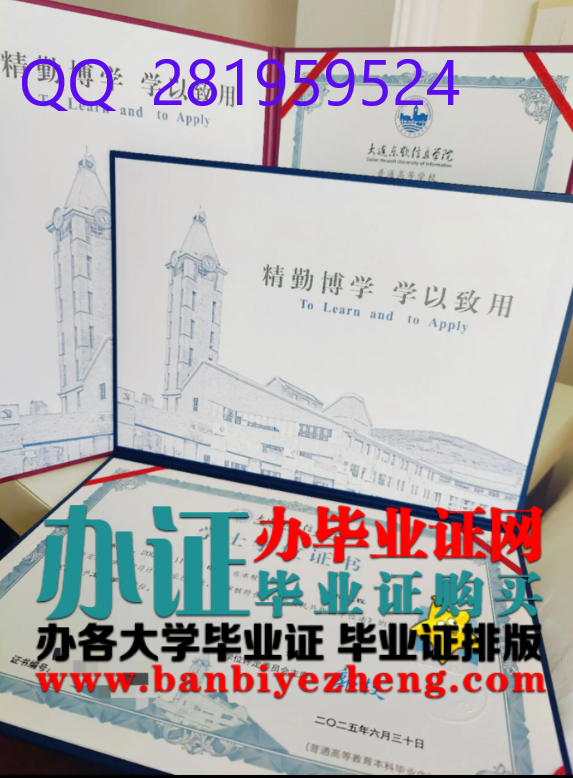 大连东软信息学院学士学位证高清样本