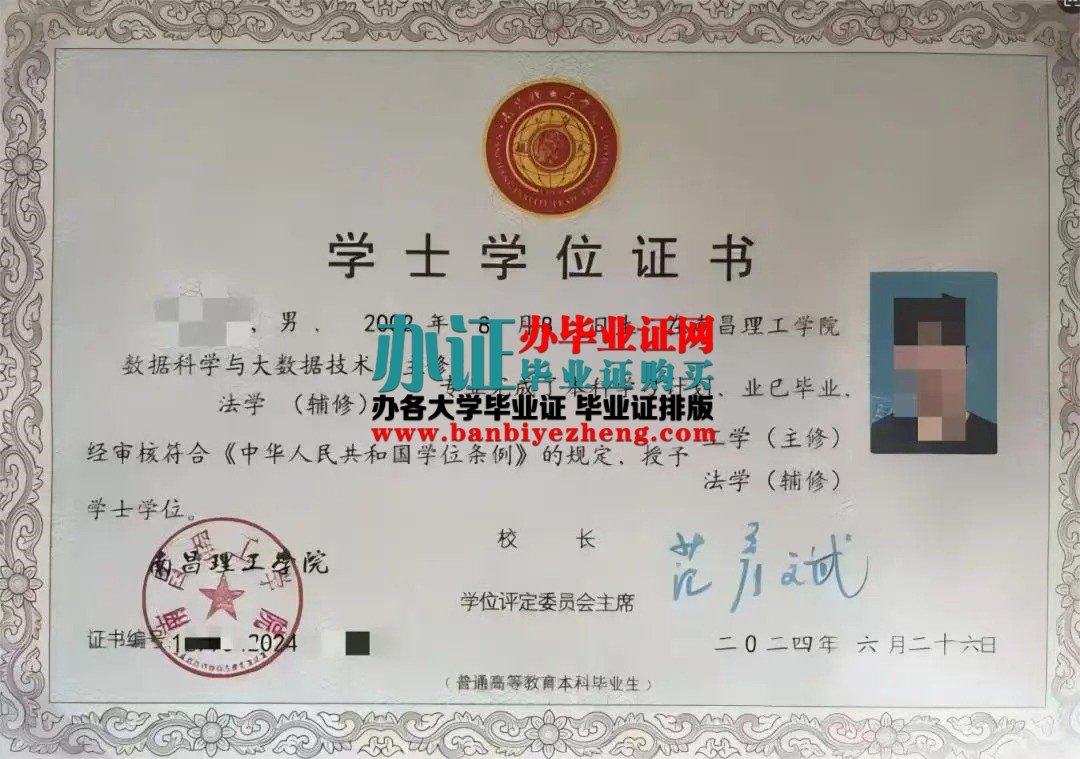 南昌理工学院学士学位样本